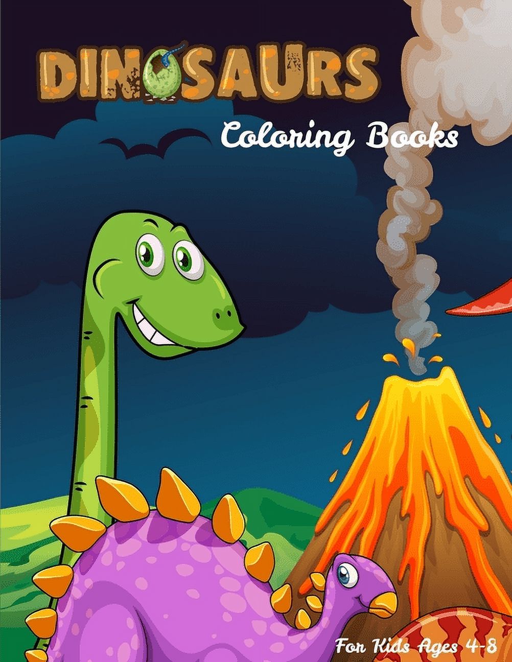 Coloring Books for Kids Ages 4-8 Animals: Dinosaurs Coloring Books